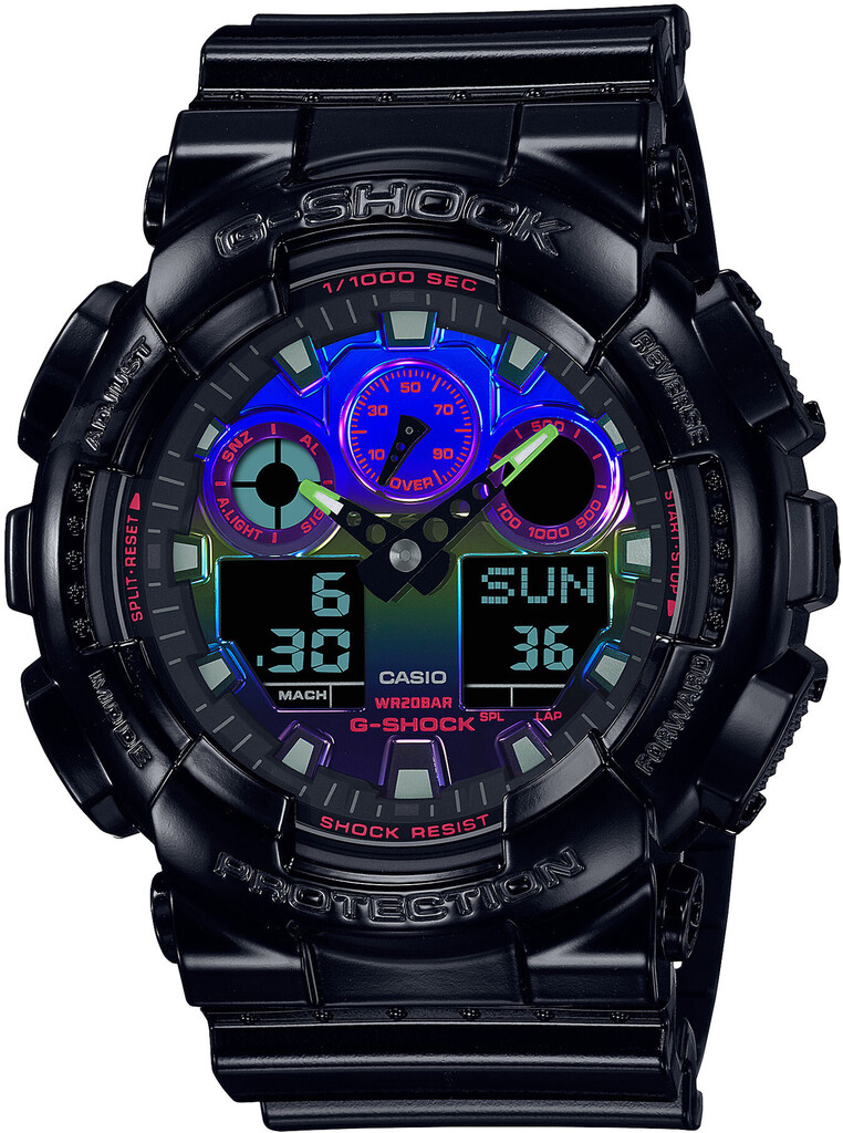 Часы CASIO G-SHOCK GA-100RGB-1AER